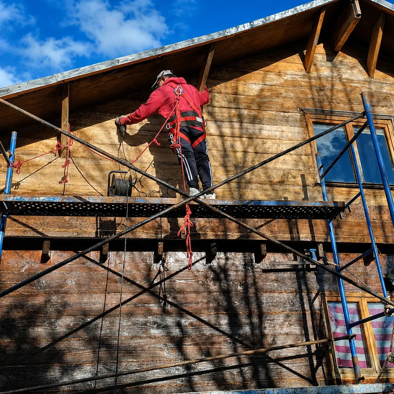 Casa de madera a medida con terraza